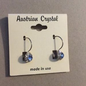 Blue crystal earrings